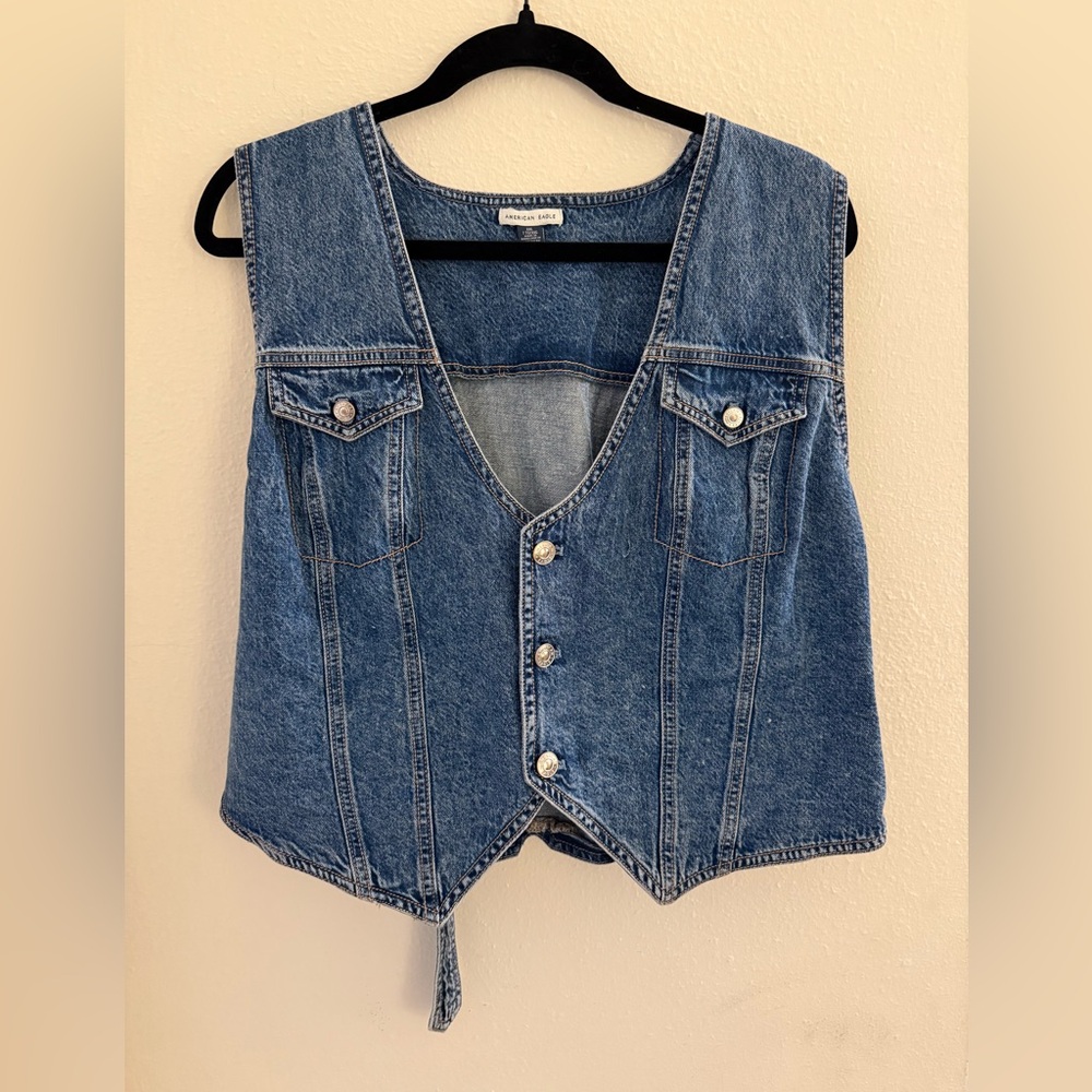 American Eagle Denim Vest